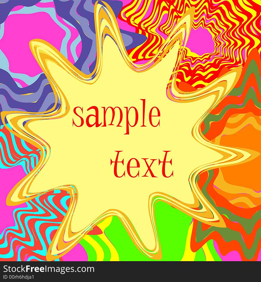 Abstract modern background with sample text. Abstract modern background with sample text