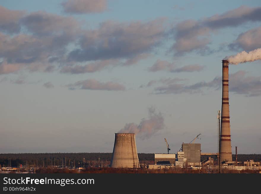 Kiev,Ukraine. City power plant