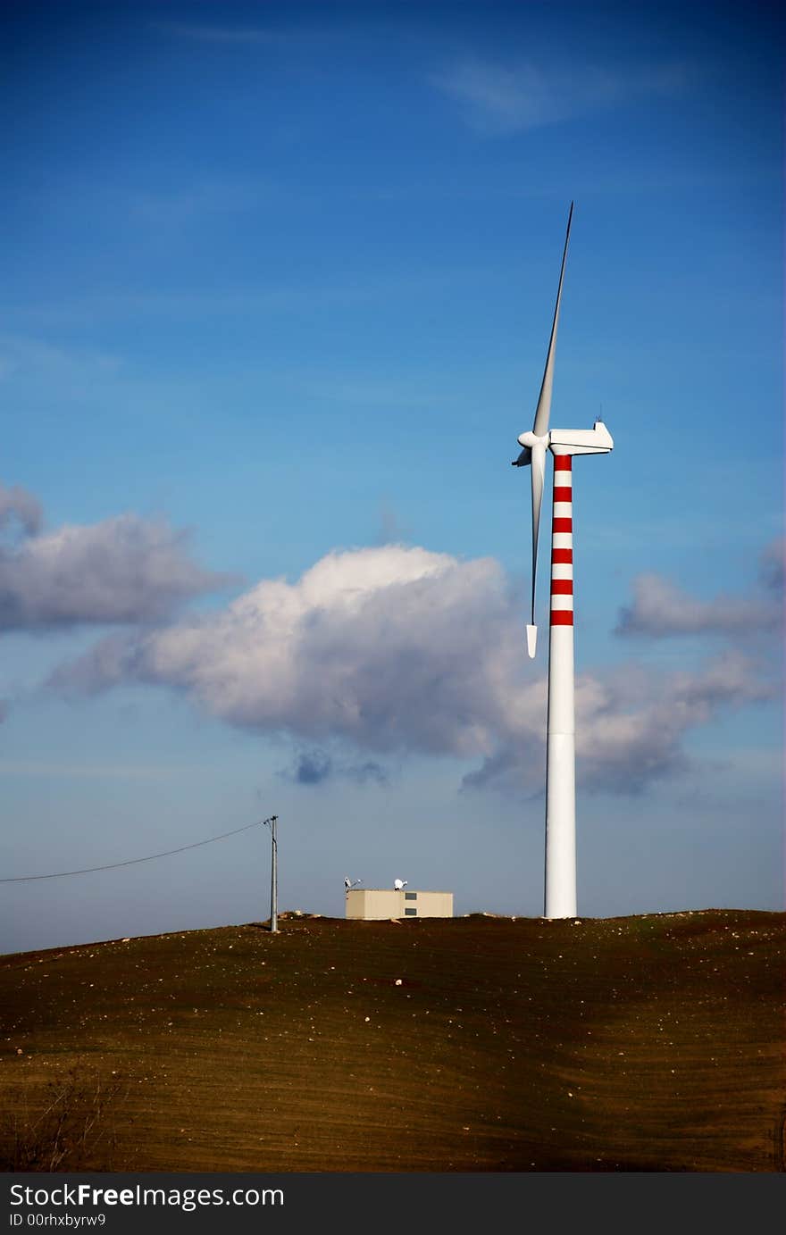 Modern and ecologic wind generator. Modern and ecologic wind generator