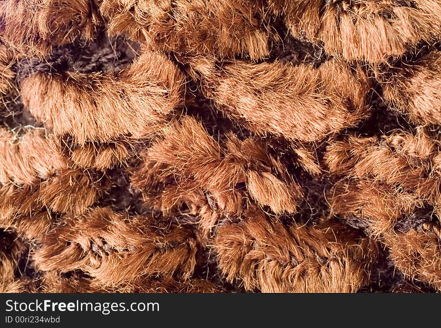 Brown fabric large-scale texture (macro)