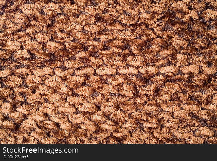 The texture of brown fabric