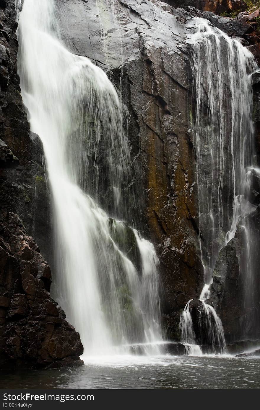 Gushing Waterfall