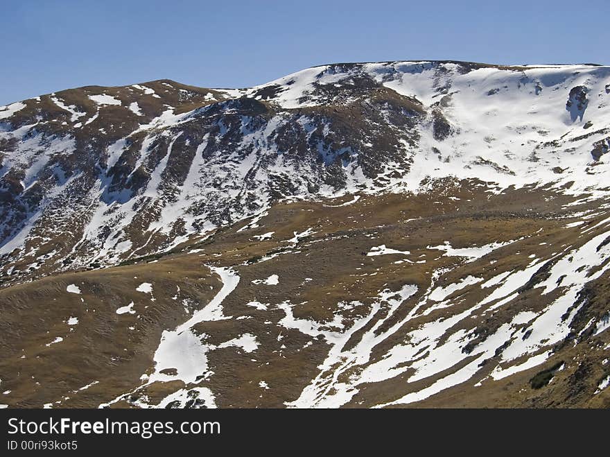 Snow covered and rugged - Rocky Mountain National Park, Colorado. Snow covered and rugged - Rocky Mountain National Park, Colorado.