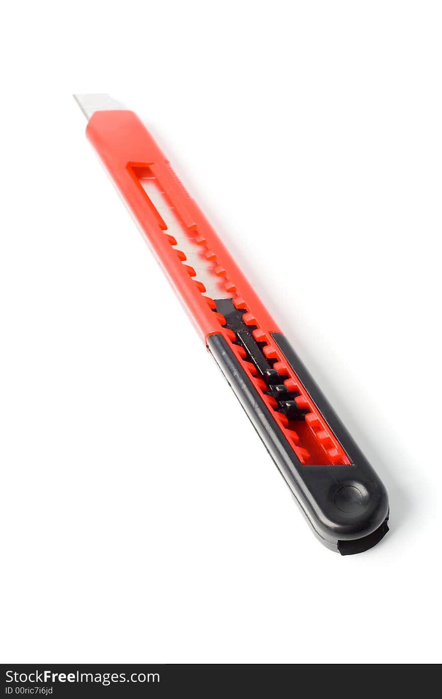 Red and black knife