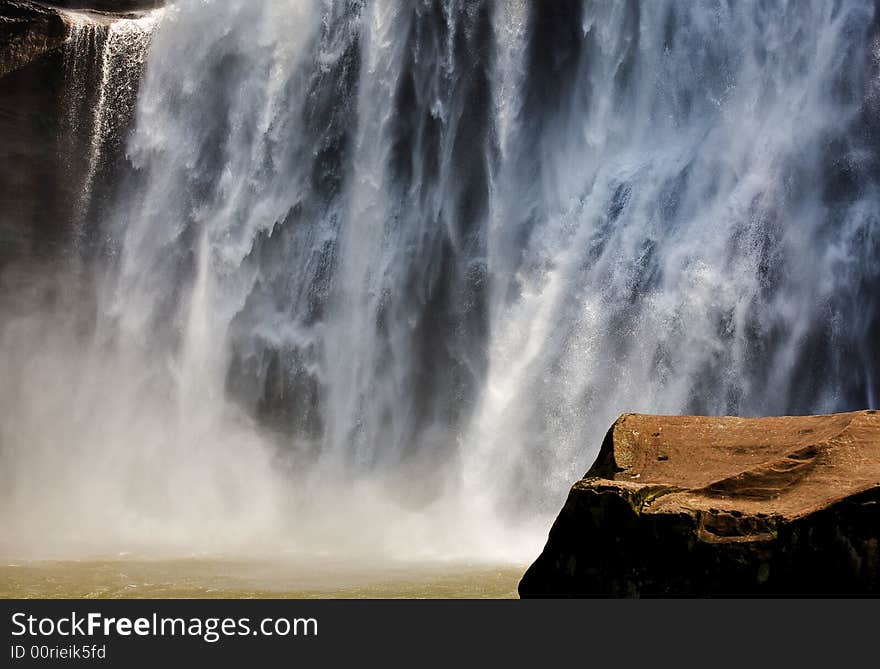 The waterfall names Shizhangdong in the Chishui city of China. The waterfall names Shizhangdong in the Chishui city of China