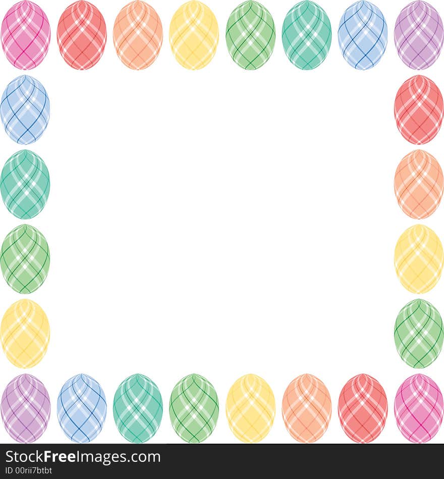 Easter Eggs Border