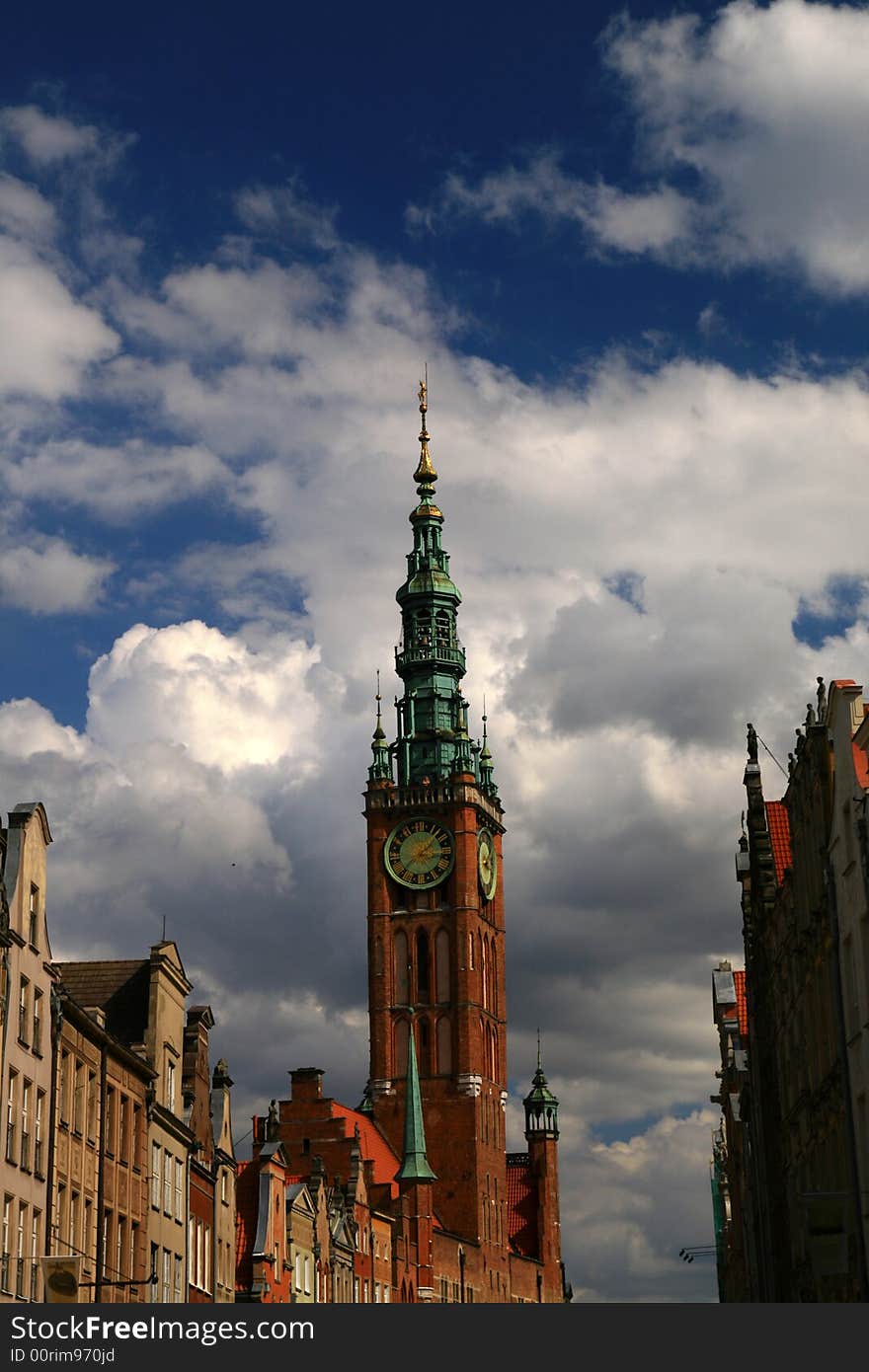 Tower, historical building, Gdansk (Danzing), Poland,. Tower, historical building, Gdansk (Danzing), Poland,