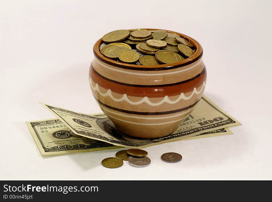 Pot with the coins