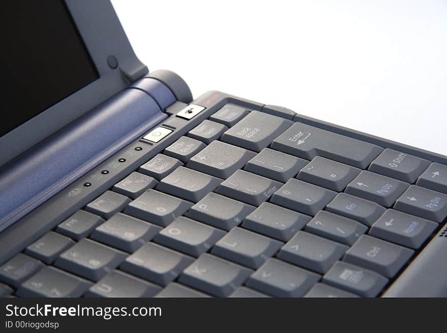 Computer keyboard  isolated on white. Computer keyboard  isolated on white