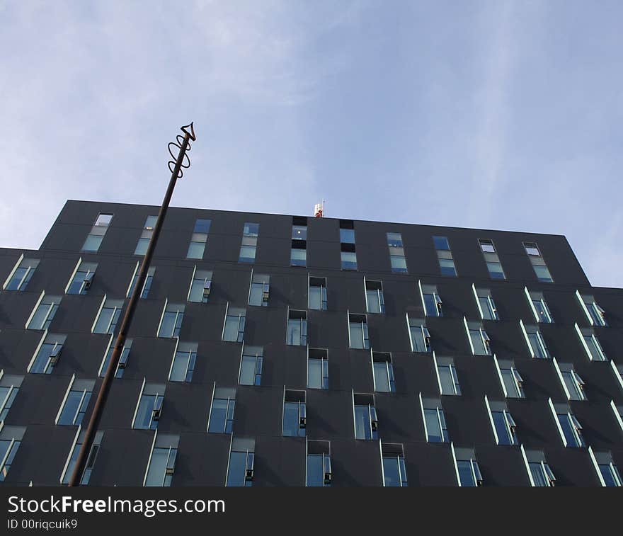 Windows of a new office building in Bucharest, Romania