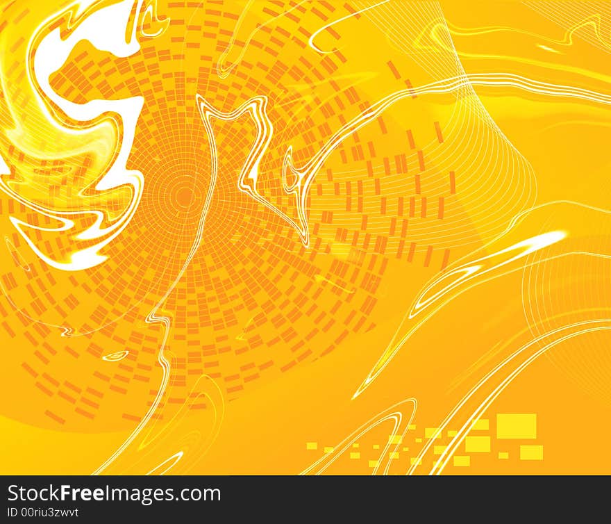 Abstract yellow backdrop, with beautiful white curves. Abstract yellow backdrop, with beautiful white curves.