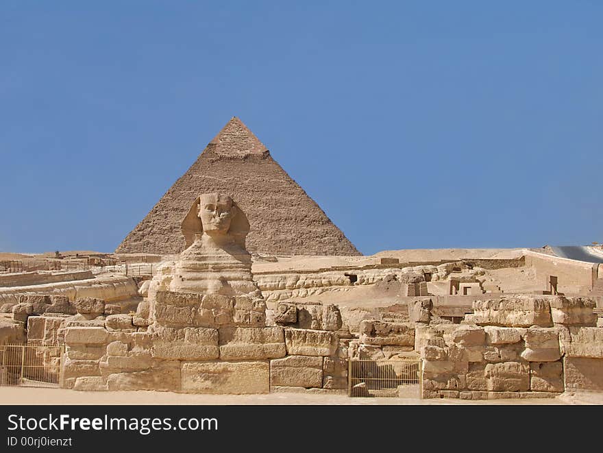 The Sphinx And The Chephren Pyramid