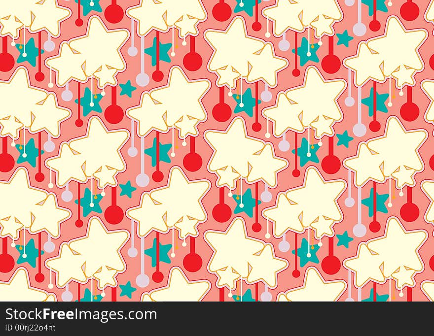 Seamless background with stars, Fashionable modern wallpaper or textile