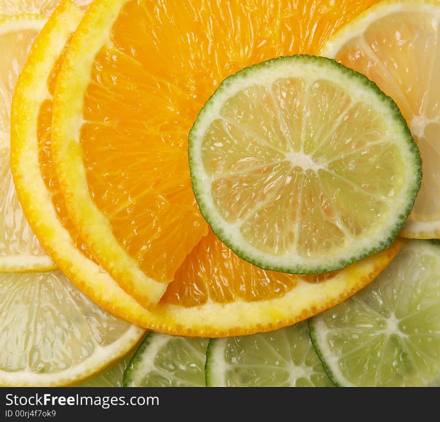 Juicy citrus Background