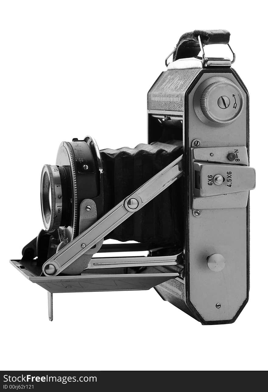 Old 6x9 camera isolated