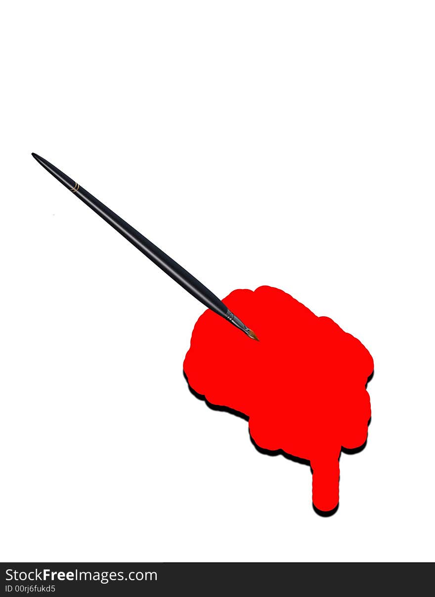 An image of a paintbrush and some paint, it could represent the concept of creativity. An image of a paintbrush and some paint, it could represent the concept of creativity.