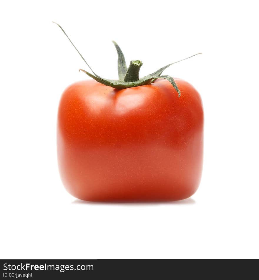 Red tomato isolated on white. Red tomato isolated on white