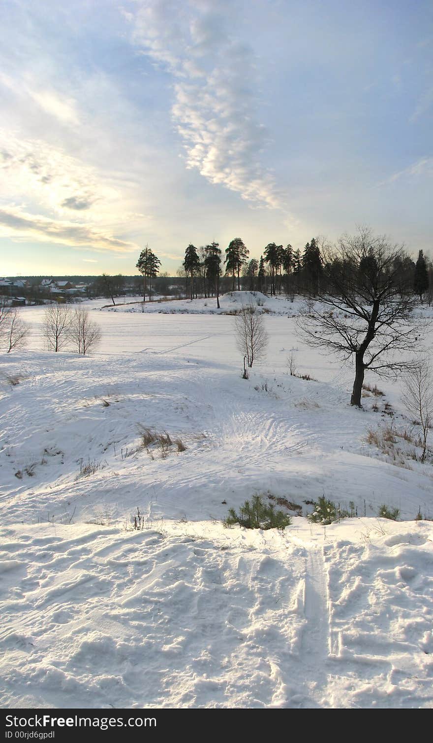 Snowy slope