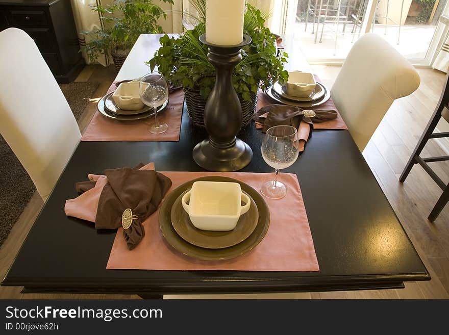 Luxury home dining room.