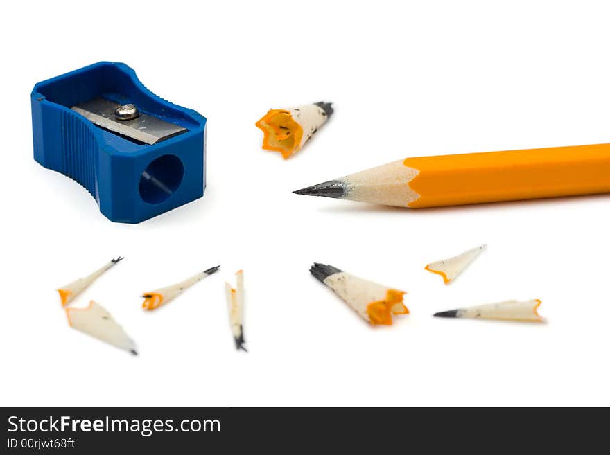 Pencil Sharpener And Cuttings