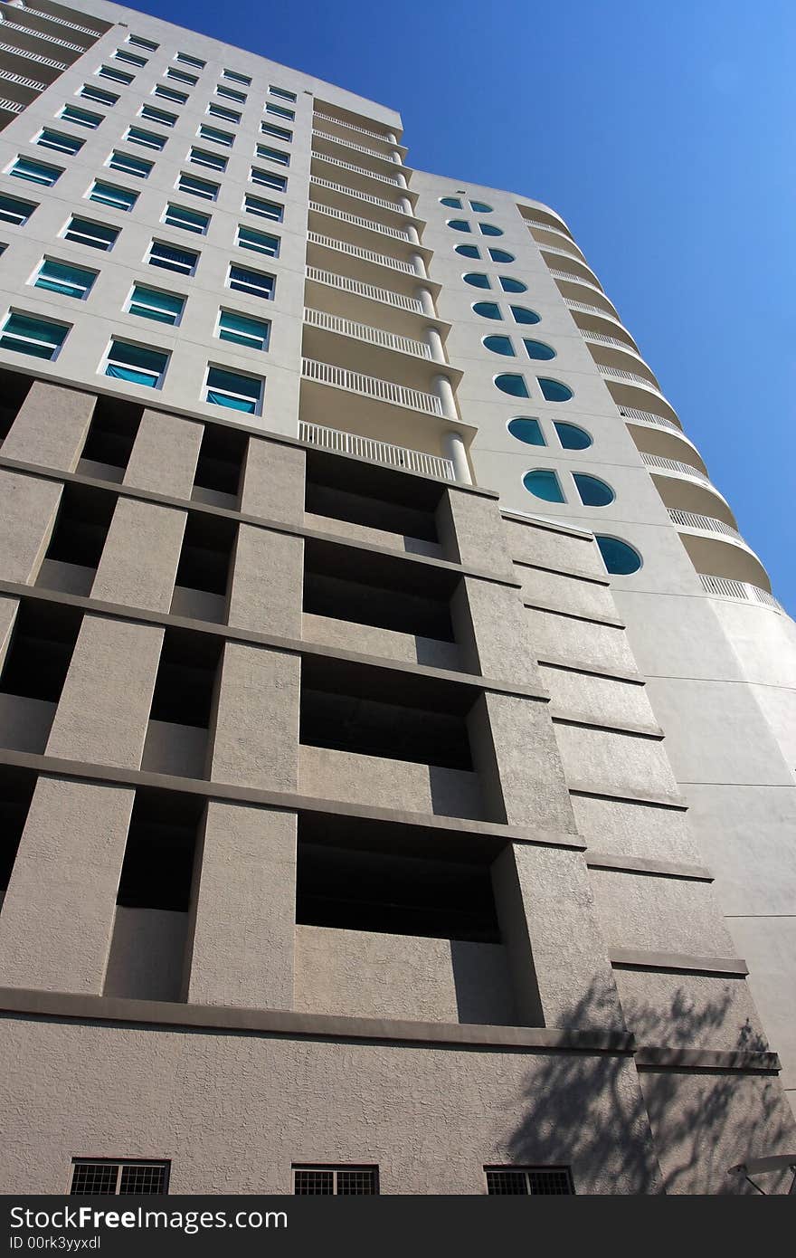 Modern art deco apartment building in south florida. Modern art deco apartment building in south florida