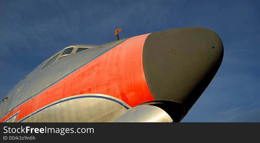 Old airplane in Santa Teresa New Mexico