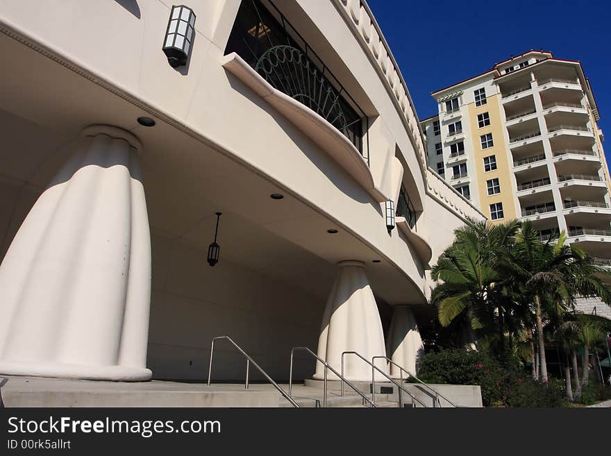 Modern art deco architecture in south florida