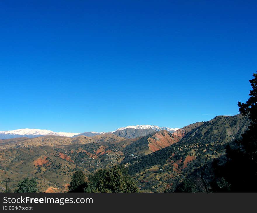 Horizon In Mountains