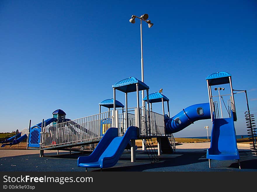 Playground at Tel Aviv Beach. Playground at Tel Aviv Beach