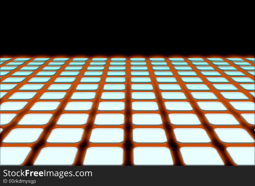 Computer illustration of a horizon line grid that is setup as a design element with effects added to it. Computer illustration of a horizon line grid that is setup as a design element with effects added to it.