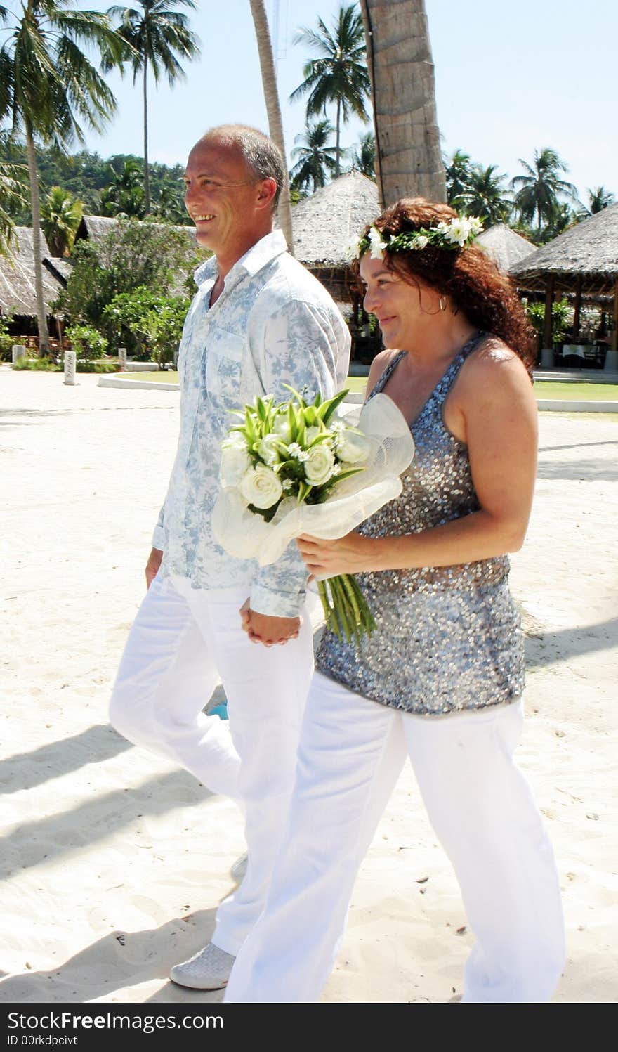 Wedding day on the beach