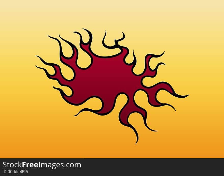 Fire flame logo in gradient background best use your creative artwork. Fire flame logo in gradient background best use your creative artwork