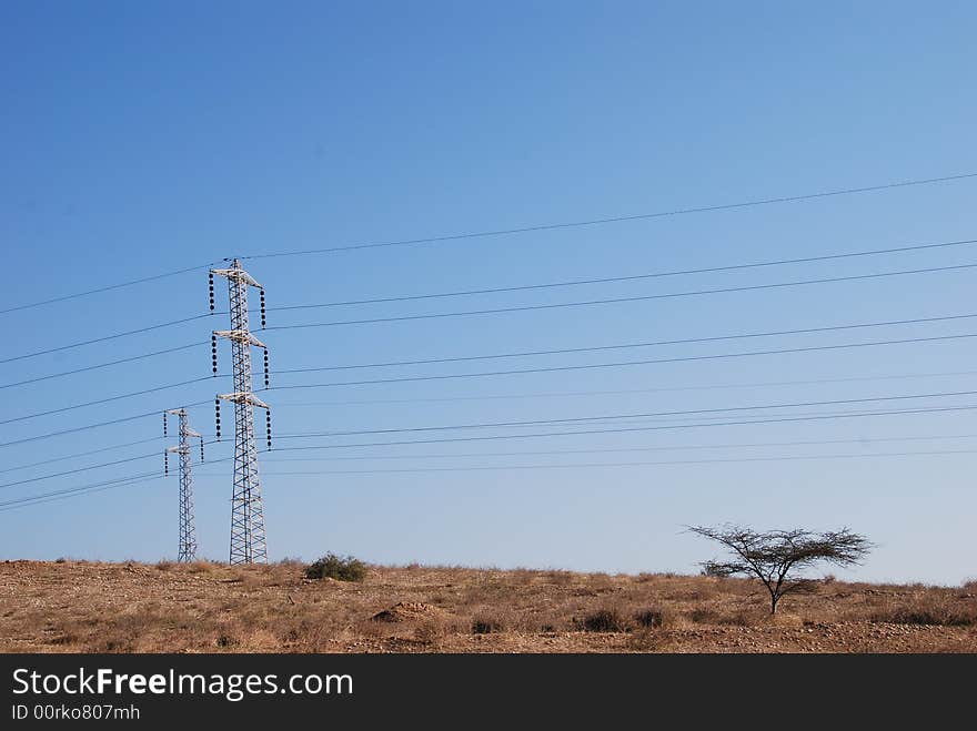 Electricity in desert