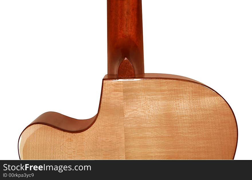 Very beautiful acoustic guitar. A fragment. Very beautiful acoustic guitar. A fragment