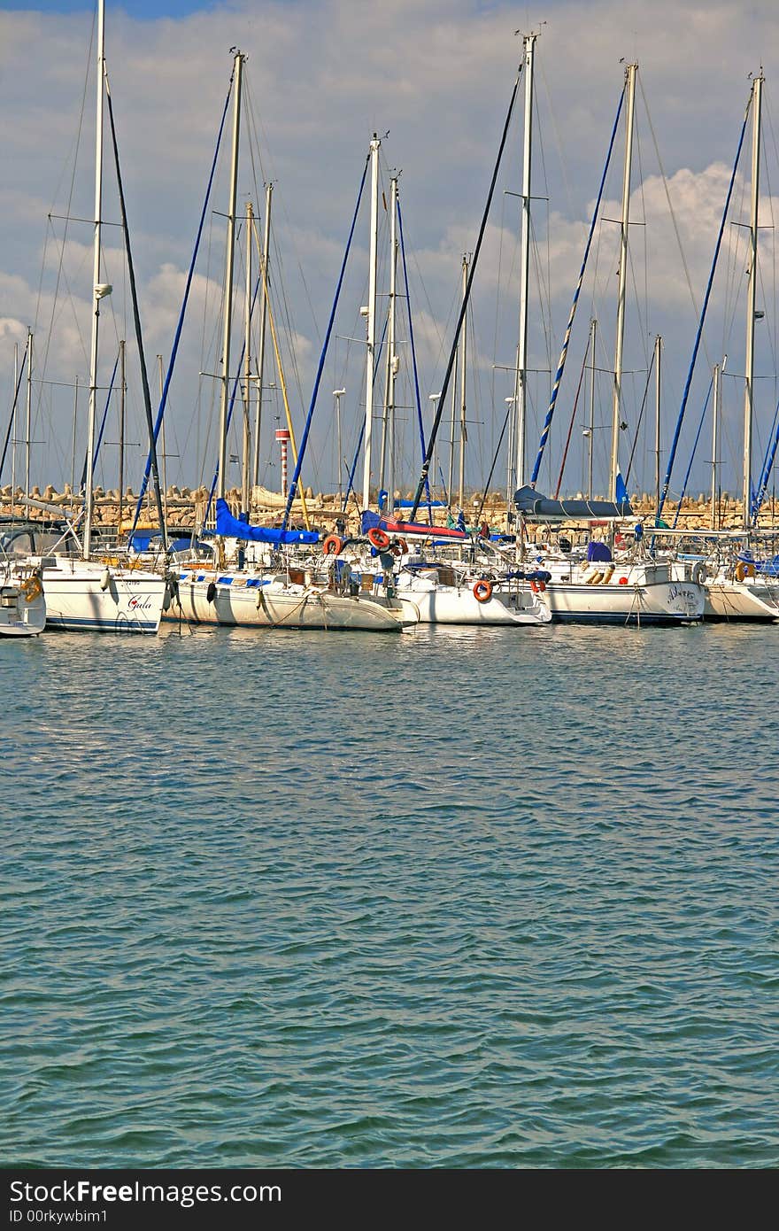 Yachts on berth