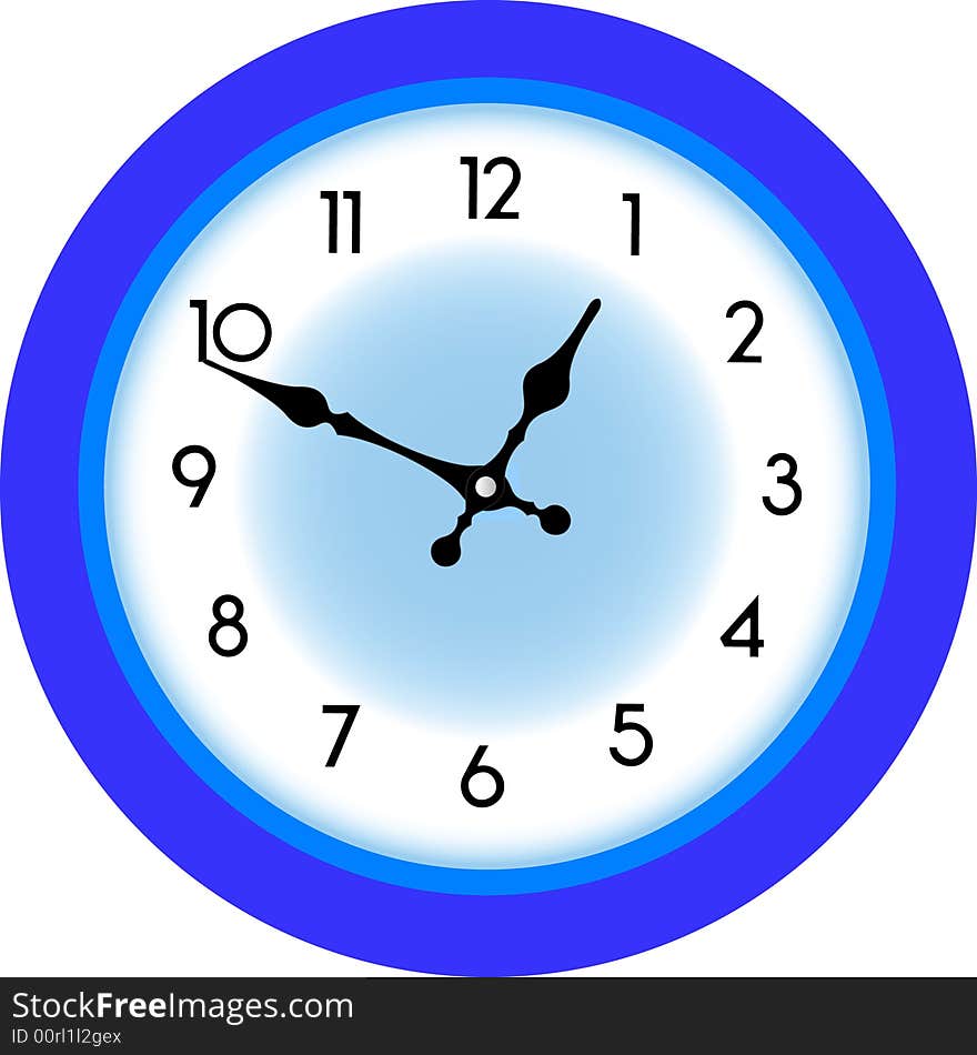 Clock isolated over white background.vector illustration