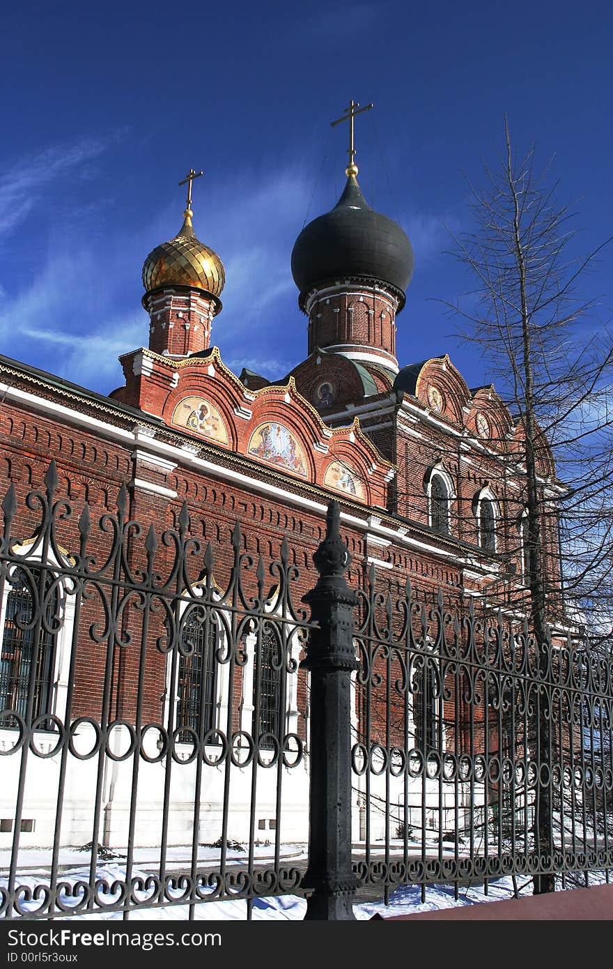 Old Moscow church in Tushino