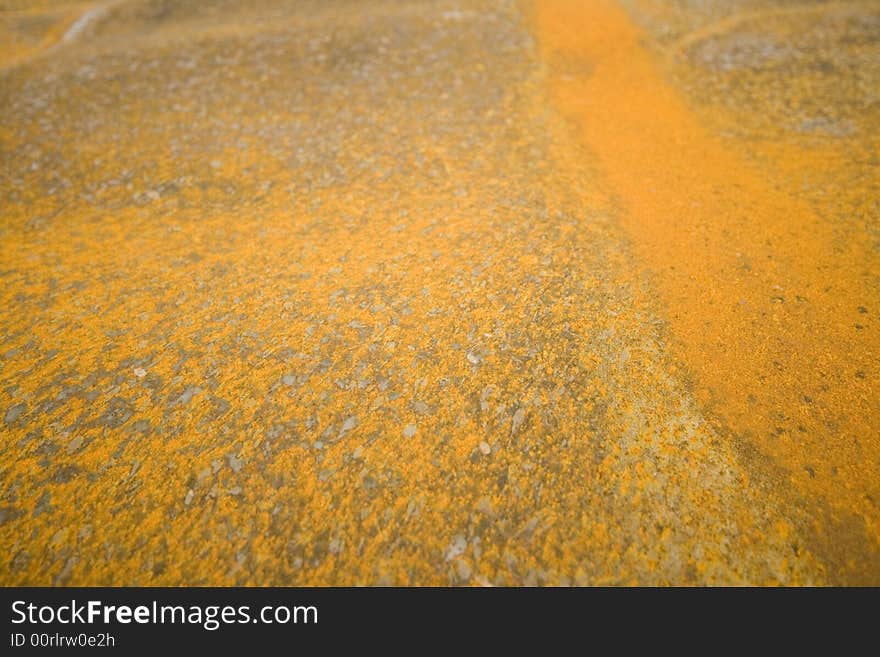 Rust texture of burnt out car