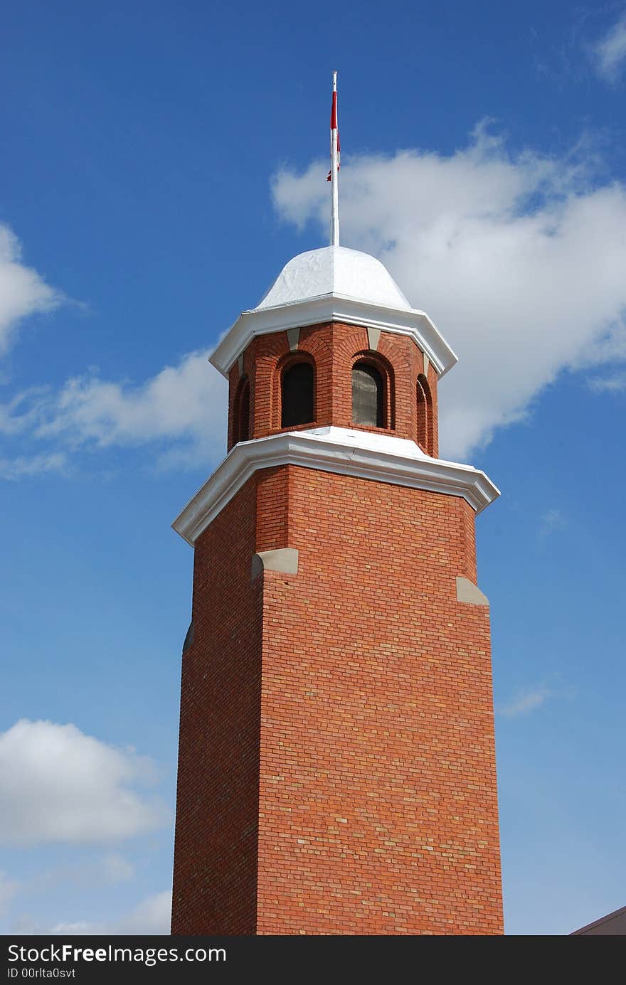 tower with flag