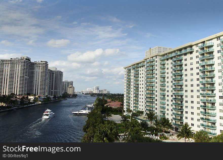 Waterway In The City