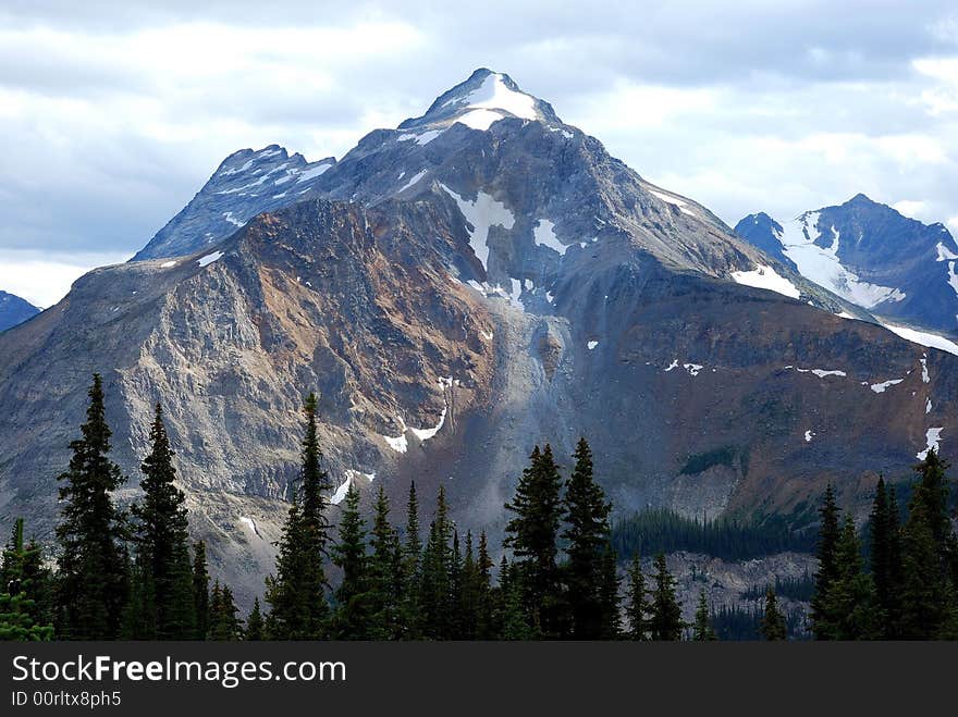 Snow Mountain in Rockies, photoed when hiking. Snow Mountain in Rockies, photoed when hiking