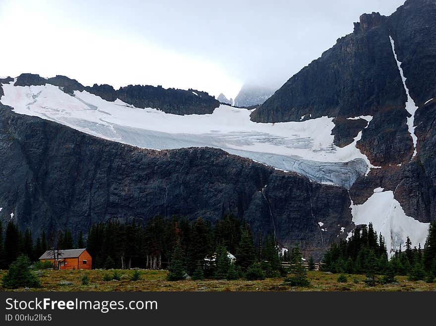 Snow Mountain in Rockies, photoed when hiking. Snow Mountain in Rockies, photoed when hiking