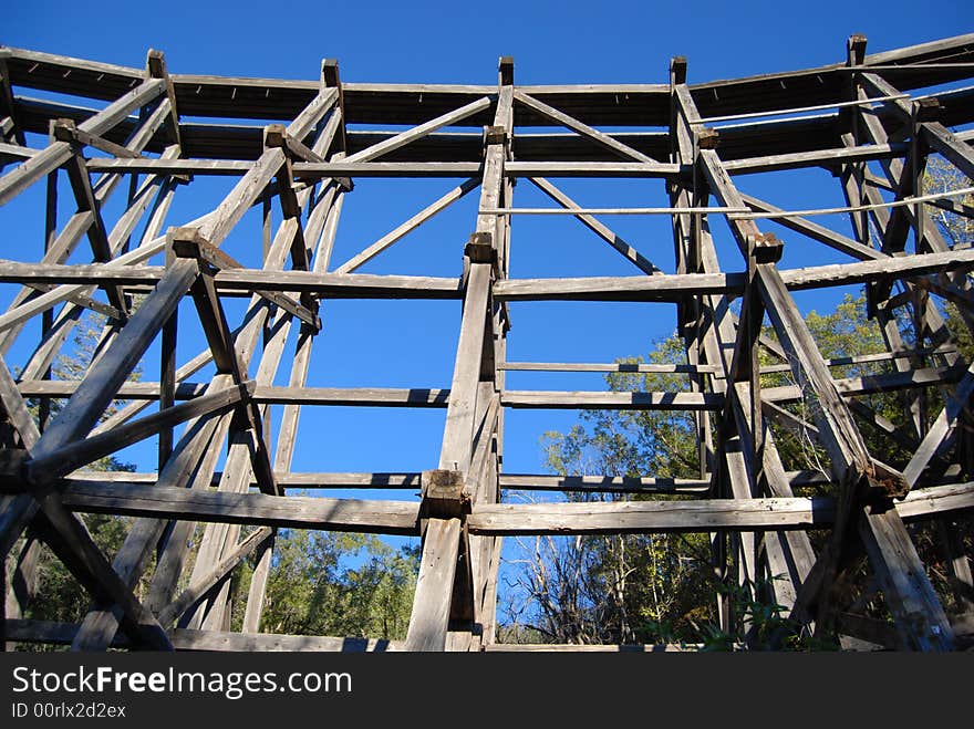 Old train bridge located in Cloudcroft, NM