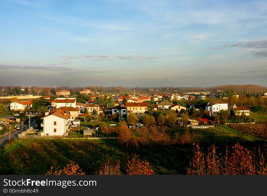 View of country in Autumn