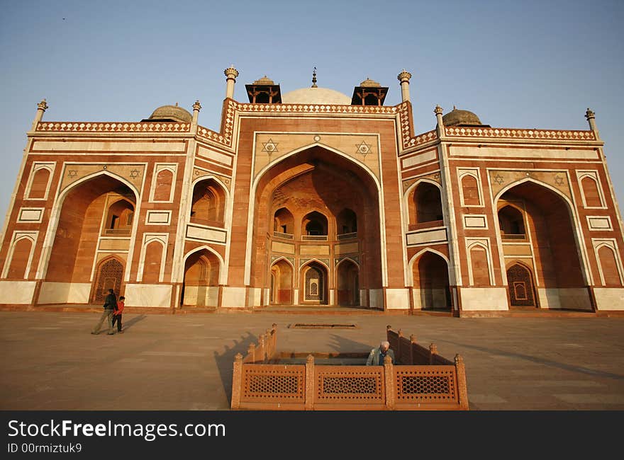 Entrance view of Humayun Tomb, Delhi, India