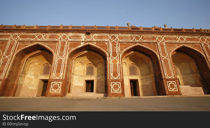 Arches at Humayun Tomb, Delhi, India