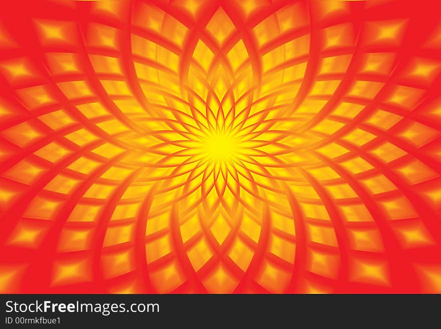 Abstract radiant shiny red background. Abstract radiant shiny red background