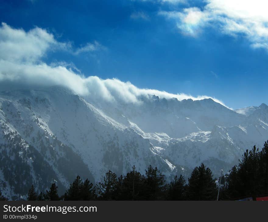 Mountain Peak on mountain Pirin, Bansko ski resort, Bulgaria. Mountain Peak on mountain Pirin, Bansko ski resort, Bulgaria