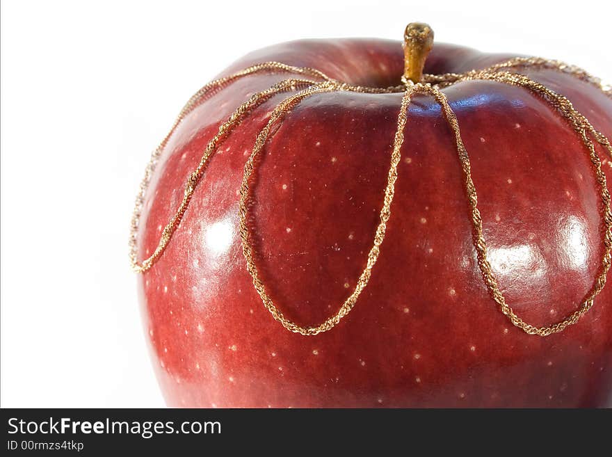 Apple with gold