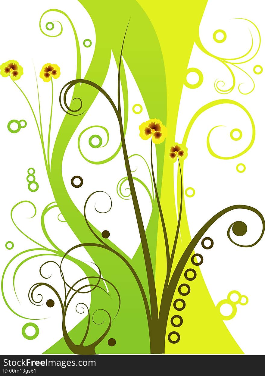 Vector floral illustration